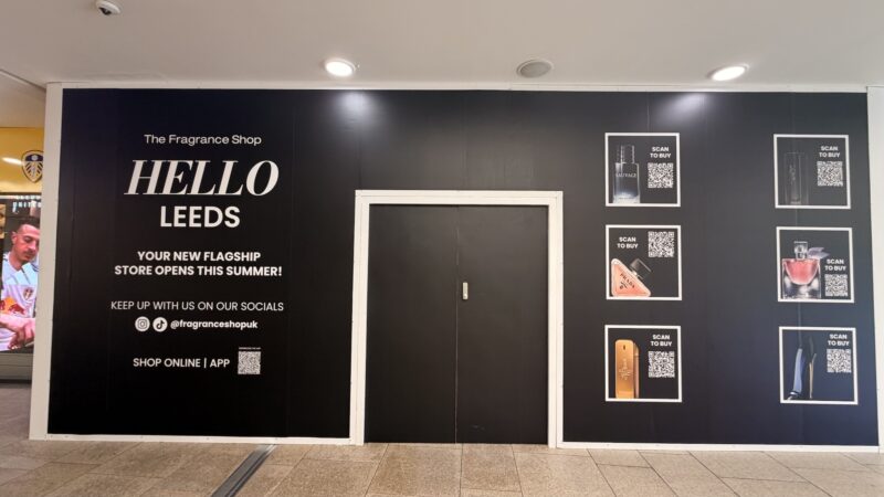 The site of the new Fragrance Shop in Trinity Leeds